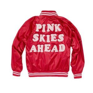 Ban.do Pink Skies Ahead Bomber Jacket - NWOT